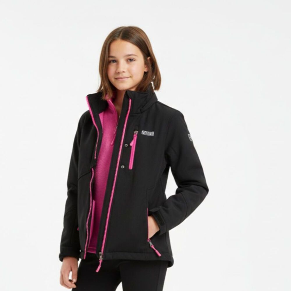 32 Degrees Black & Pink Zip Up Weatherproof Sport Athletic Jacket M
